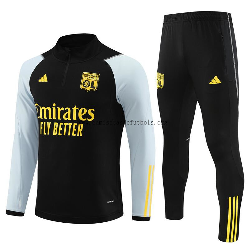 Sudadera Olympique Lyonnais 23/24 Negro (Hombre/Niño) + Pantalones Hazte con él este rebaja irrisorio