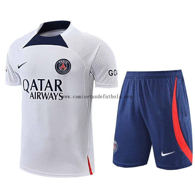 Camiseta Paris St. Germain FC Pre-Match Blanco 22/23 + Pantalones ¡¡Ni te imaginas ridículo liquidación de risa!