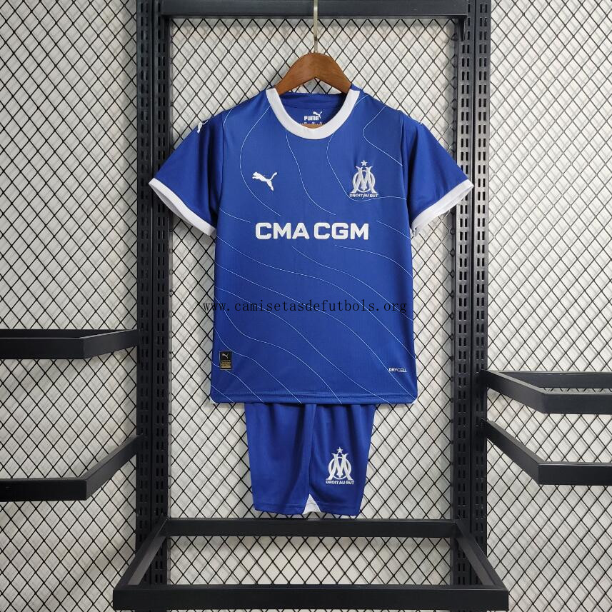 Camiseta Olympique Marsella Segunda Equipación 23/24 Niño Precio, aprovéchala ya