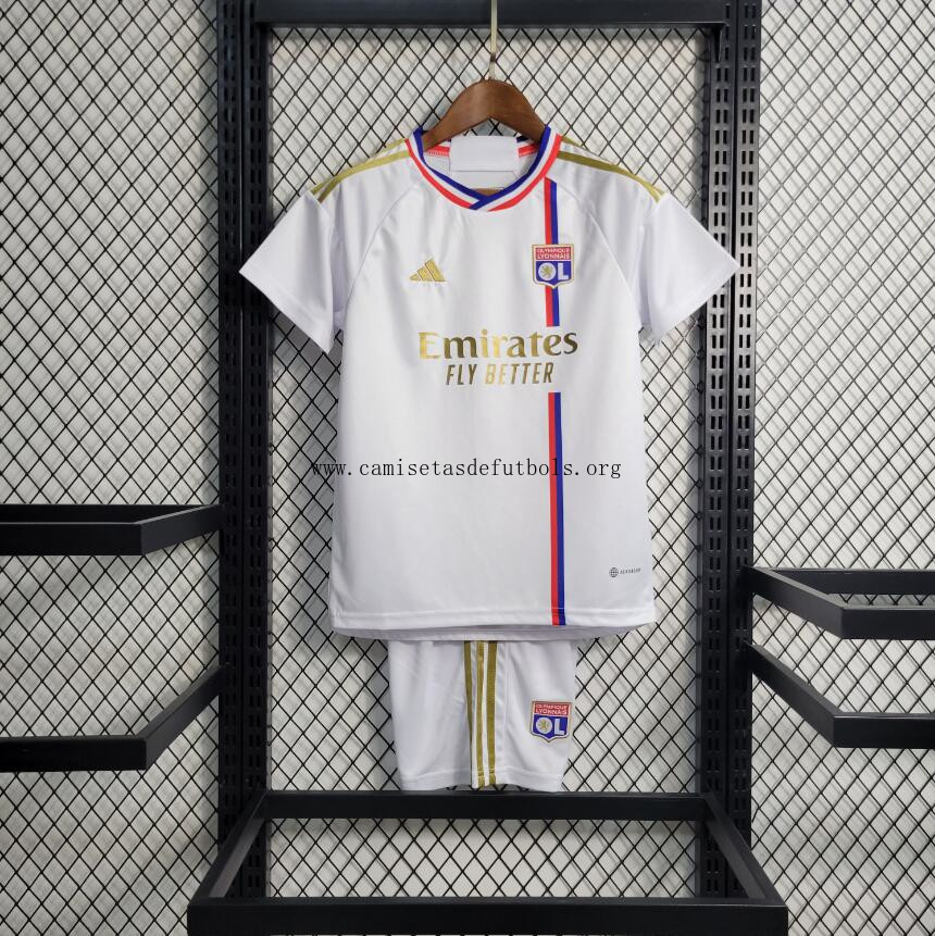 Camiseta Olympique De Lyon Primera Equipación 23/24 Niño Bicoca, agarra