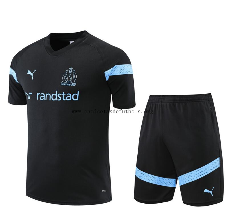 Camiseta Olympique De Marsella Pre-Match Negro 22/23 + Pantalones Paga menos solo hoy