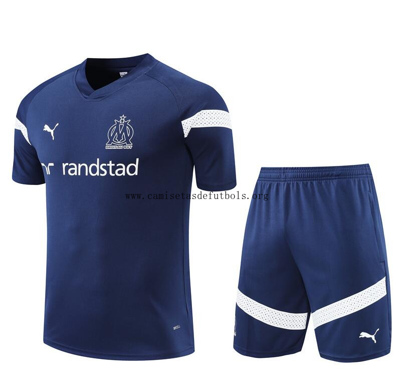 Camiseta Olympique De Marsella Pre-Match Azul 22/23 + Pantalones ¡¡Ni te imaginas chollo, consigue!