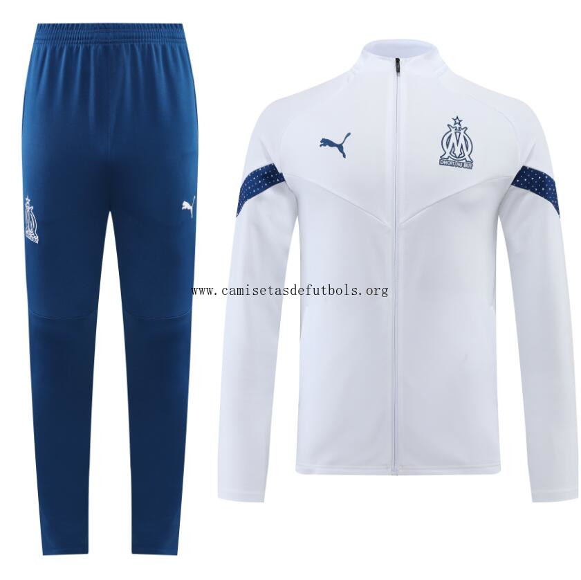 Chaqueta De Chándal Olympique De Marsella Blanco 2022 Consigue solo hoy