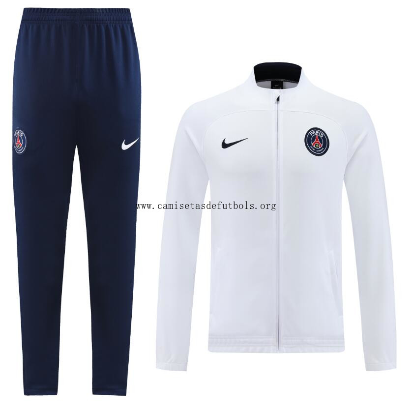 Chaqueta De Chándal París Saint-Germain Blanco 2022 Ganga celestial en toda la red