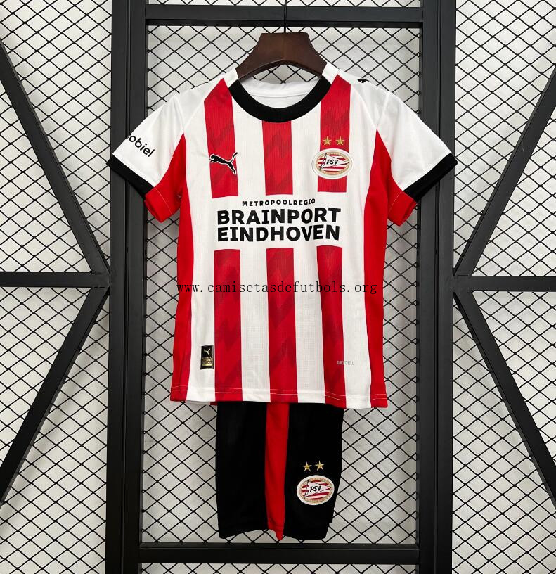 Camiseta Ps-V Eindhoven 1ª Equipación 25/26 Niño ¡¡Ni te imaginas fantástico ahorro más barato que nunca!