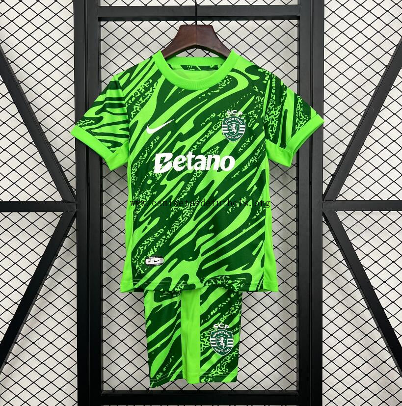 Camiseta Sporting Lisboa Portero Verde 25/26 Niño ¡¡Qué transparente gangaza sin intermediarios!