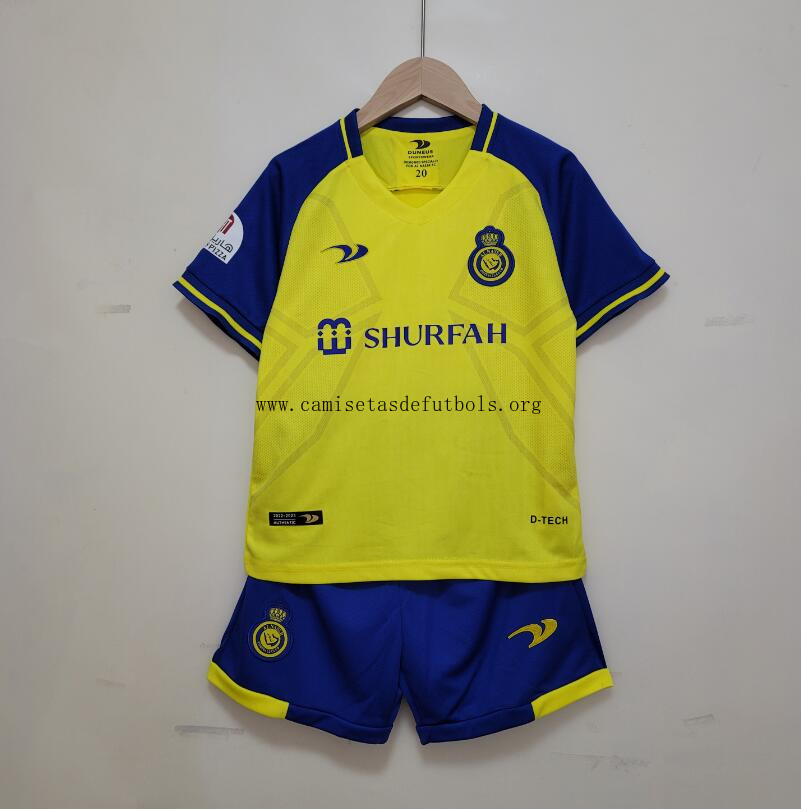 Camiseta Ronaldo 7 Al-Nassr FC Primera Equipación 22/23 Niño No lo dejes escapar de risa