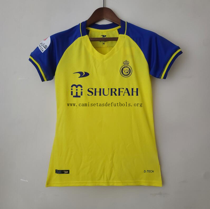 Camiseta Al-Nassr FC Primera Equipación 22/23 Mujer No lo dejes escapar este oferta soberbio