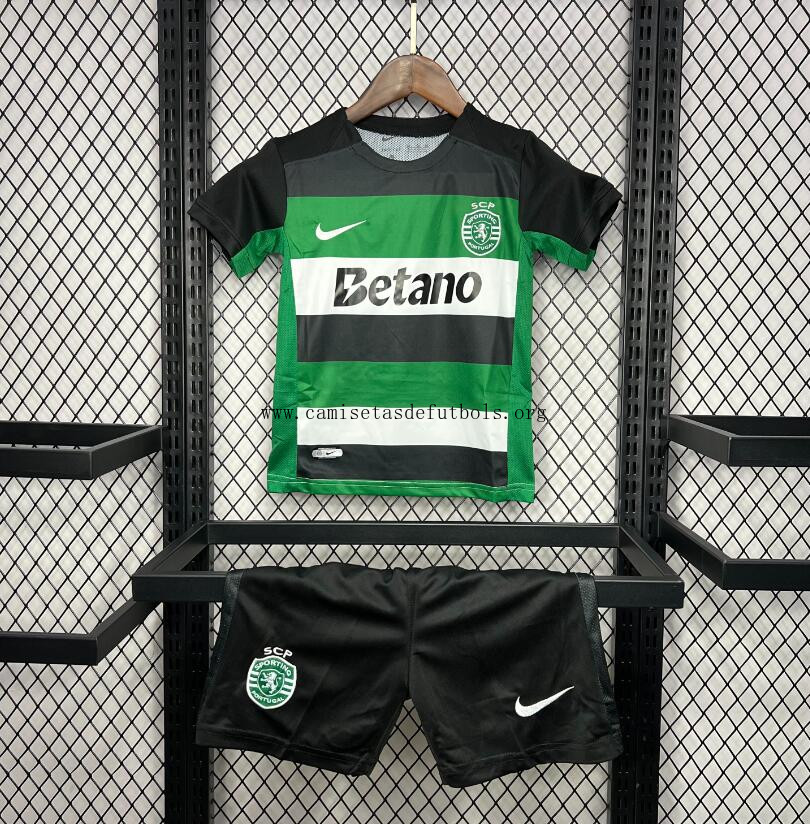 Camiseta Sporting Lisboa 1ª Equipación 24/25 Niño Activa este descuento excelente