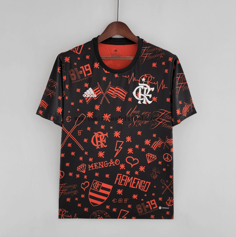 Camiseta Flamengo Pre-match 22/23 Chollazo portentoso de la temporada