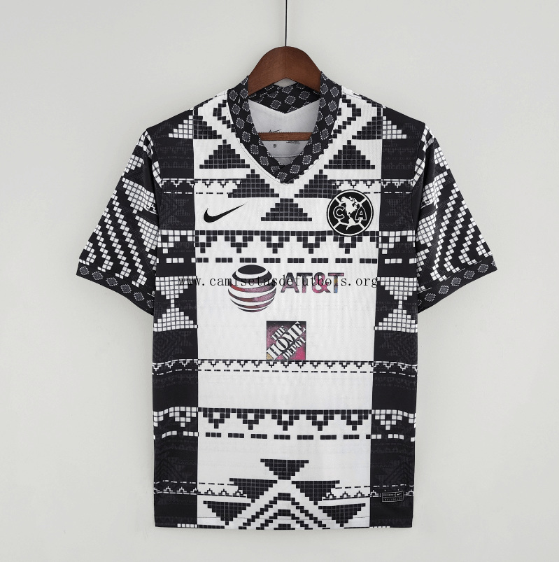 Camiseta America 22/23 Blanco negro Rebajón tirado