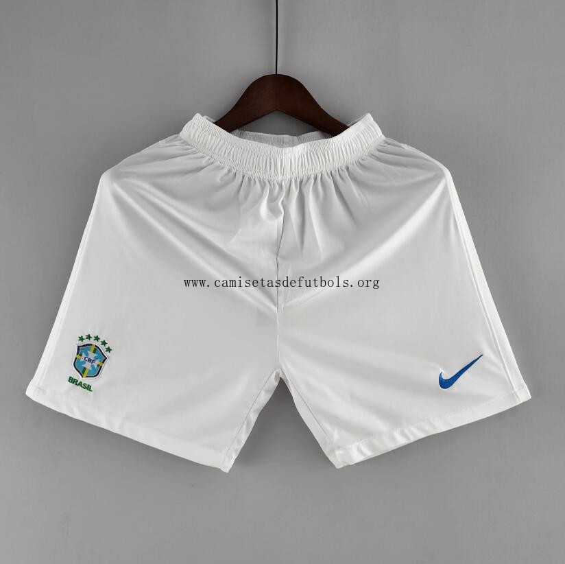 Pantalón Corto Brasil Blanco 22/23 ¡¡Ni te imaginas oportunidad, dispara!