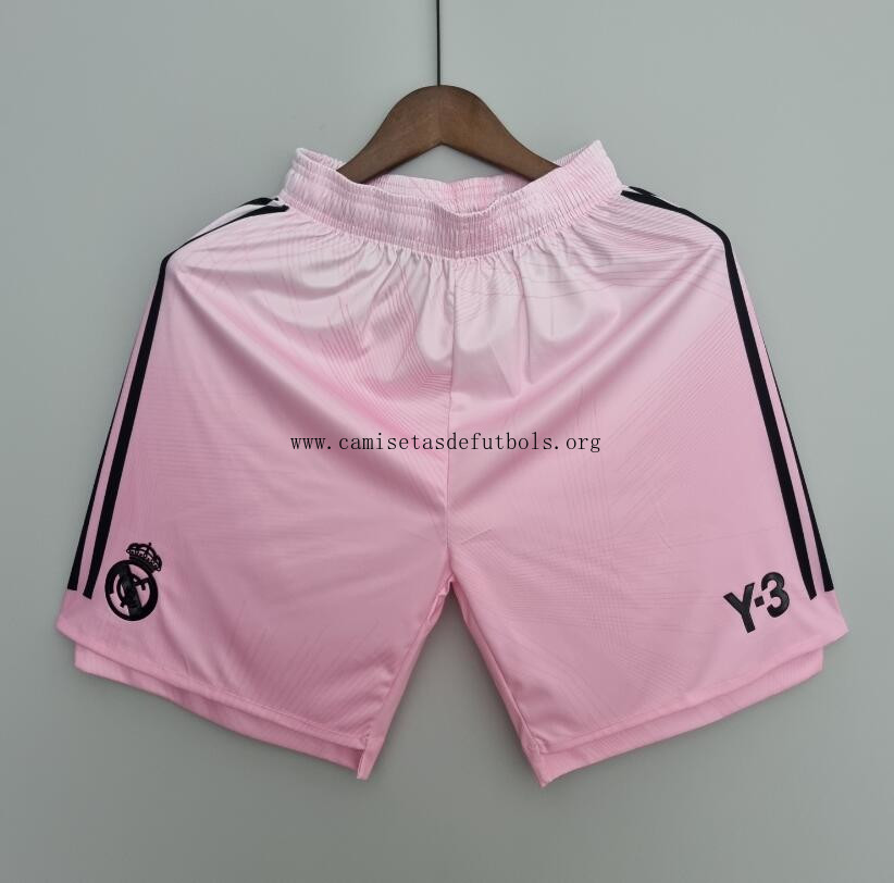 Pantalón Corto Real Madrid Y3 Rosa 22/23 Bestia descuentazo, gasta menos como nunca