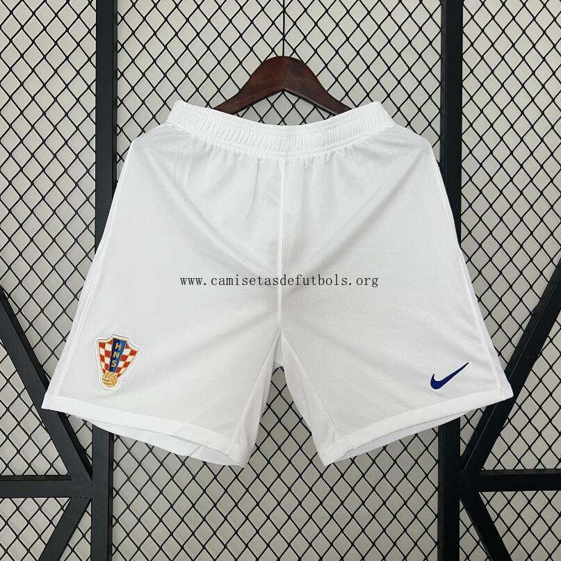 Pantalón Corto Croacia Primera Equipación 2024 Gasta menos este preciaso fabuloso