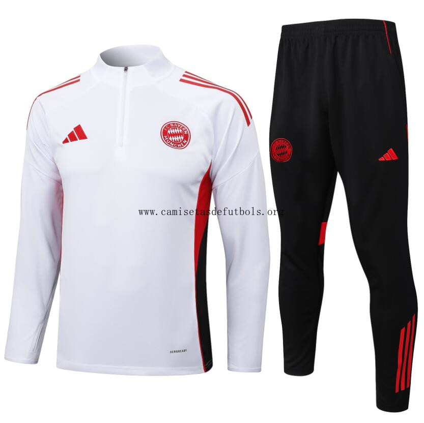 Chandal Bayern Munich (Hombre/Ni?o) 25/26 Blanco + Pantalones Corre a por él este descuentazo celestial