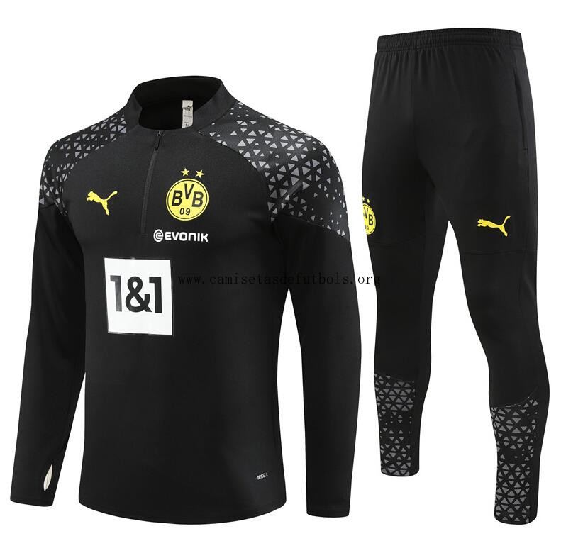 Chandal Entrenamiento Borussia Dortmund 23/24 Negro + Pantalones Rebajón increíble de colección
