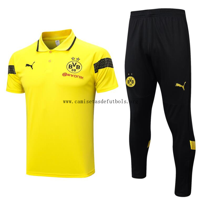Polo Borussia Dortmund Pre-match 23/24 Amarillo + Pantalones Oferta, gasta menos