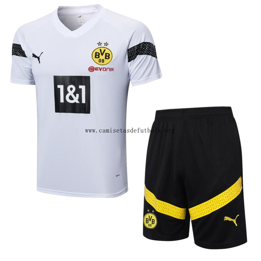 Camiseta Borussia Dortmund Training Kit Blanco 22/23 + Pantalone Llévatelo más barato que nunca