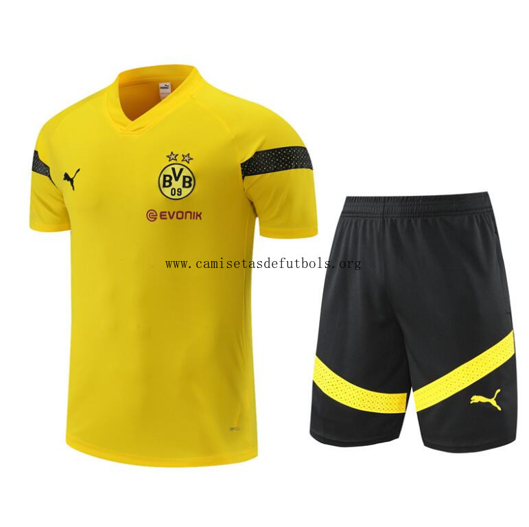 Camiseta Borussia Dortmund Pre-Match 22/23 + Pantalones Consigue este saldo espectacular