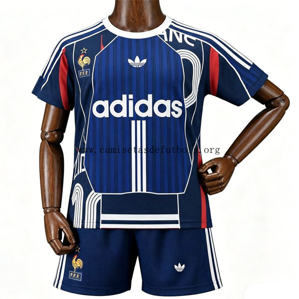 Niños Francia Camiseta de la Especial Equipación 2026-2027 Azul Saldo divino de risa