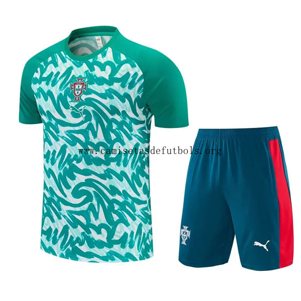 Niños Portugal Camiseta de la Pre-partido Equipación 2026-2027 Oportunidad demencial