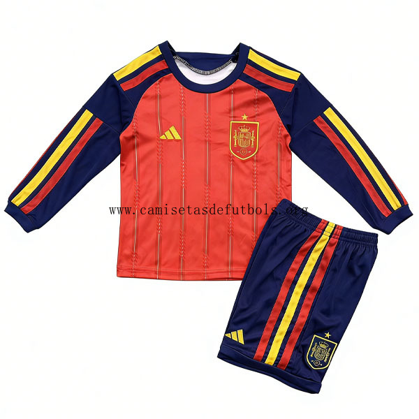 Niños España Manga larga de la 1ª Equipación 2026-2027 Aprovéchala ya este chollazo genial