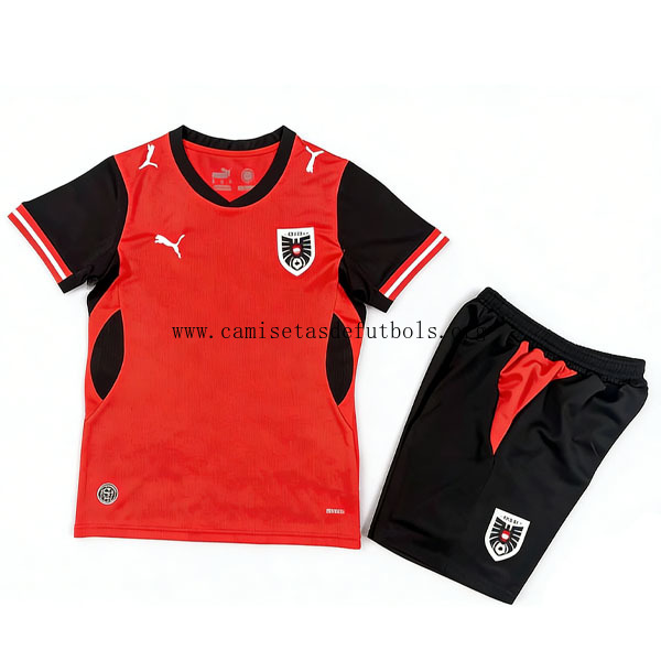 Niños Austria Camiseta de la 1ª Equipación 2026-2027 ¡¡Vaya preciaso, corre a por él!