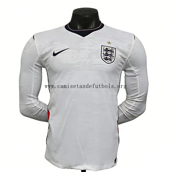 Inglaterra Manga larga de la 1ª Equipación 2026-2027 Versión Jugador Humilde ganga, activa como nunca
