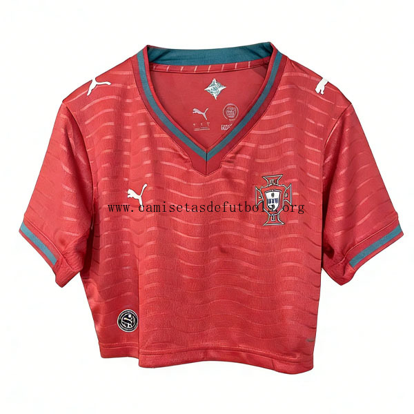 Mujer Portugal Camiseta de la 1ª Equipación 2026-2027 Corto Ahorro, no lo dejes escapar