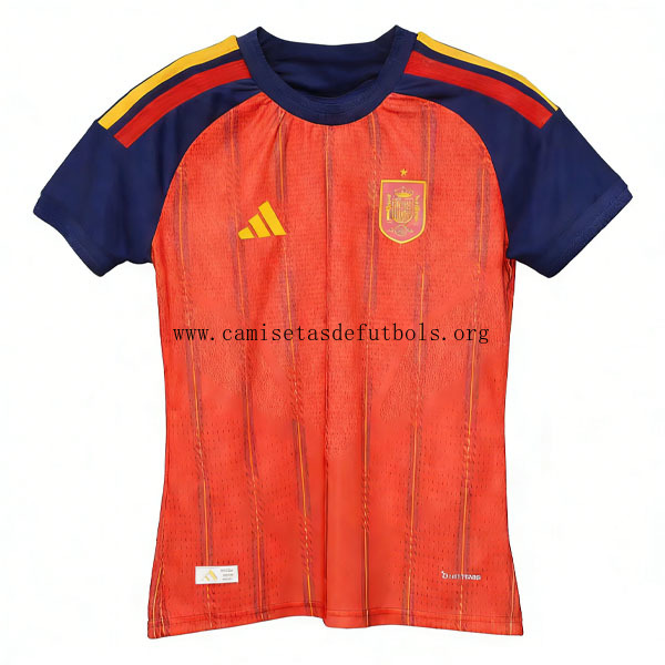 Mujer España Camiseta de la 1ª Equipación 2026-2027 Versión Jugador Preciaso tirado de risa