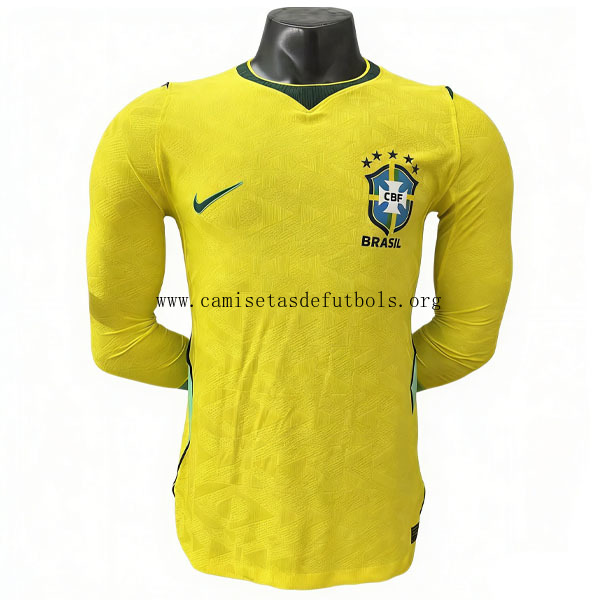 Brasil Manga larga de la 1ª Equipación 2026-2027 Versión Jugador ¡¡Cómo chollo, pide ahora!