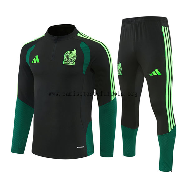 Niños Mexico Strike Drill Top de la Especial Equipación 2026-2027 negro ¡¡Cómo liquidación, dispara!