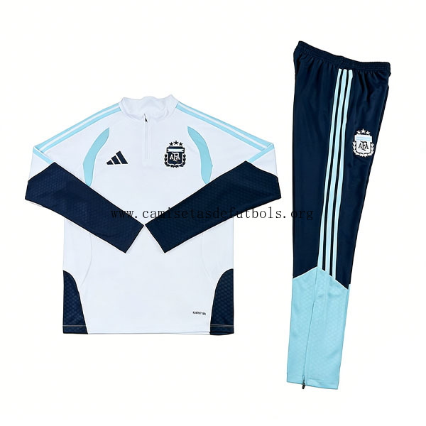 Niños Argentina Strike Drill Top de la Especial Equipación 2026-2027 Blanco Liquidación inmejorable de fábrica