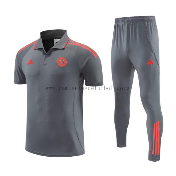 Bayern Munich POLO de la Especial Equipación 2026-2027 gris ¡¡Qué rebaja, adquiere!