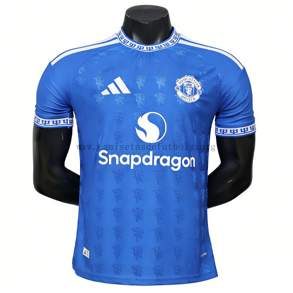 Manchester United Camiseta de la Especial Equipación 2026-2027 Versión Jugador Retro azul Soberbio chollo, date prisa por tiempo limitado