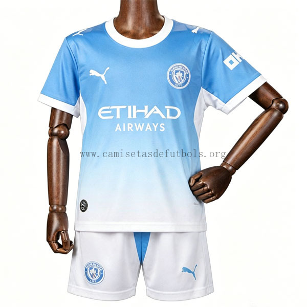 Niños Manchester City Camiseta de la 1ª Equipación 2026-2027 Gangaza ridículo