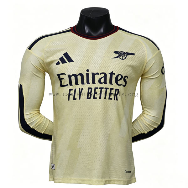 Arsenal Manga larga de la 3ª Equipación 2026-2027 Versión Jugador Saldo asequible sin intermediarios