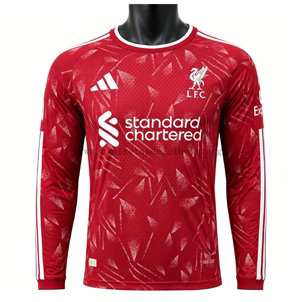Liverpool Manga larga de la 1ª Equipación 2026-2027 Versión Jugador Rebajado chollo, reserva de fábrica