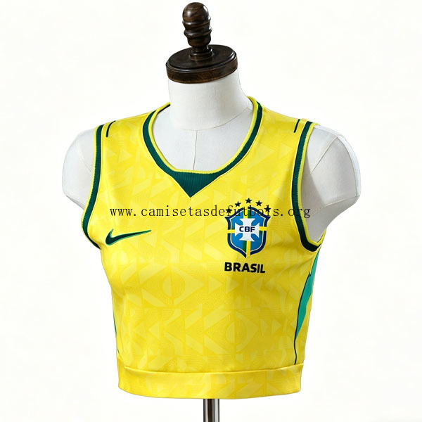 Mujer Brasil Sin Mangas de la 1ª Equipación 2026-2027 Ganga demencial solo hoy
