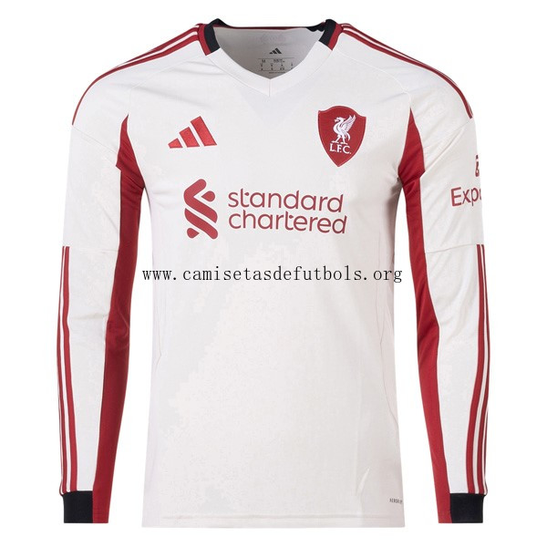 Camiseta Liverpool Replica Segunda Ropa ML 2025/26 Descuentazo ridículo de campeonato