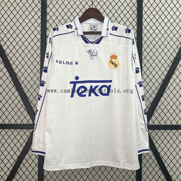Camiseta Real Madrid Replica Primera Ropa Retro ML 1994 1996 Aprovéchalo sin intermediarios