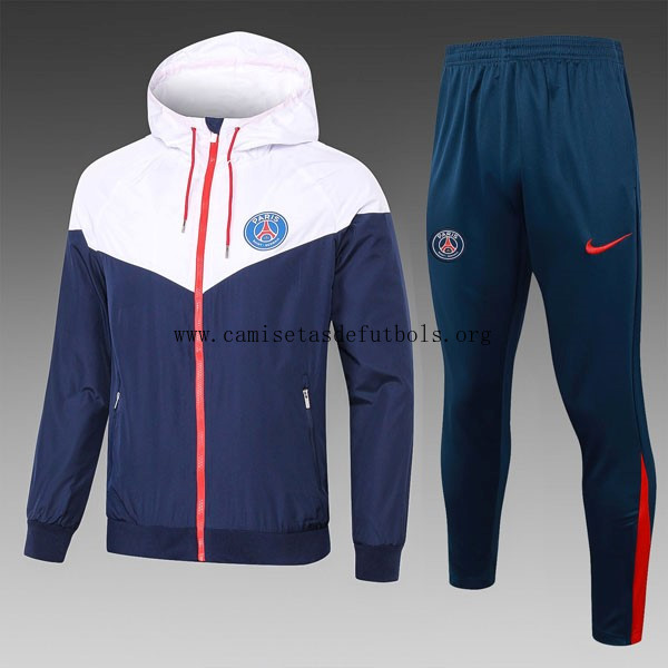 Rompevientos PSG Conjunto Completo 2025/26 Blanco Azul Maravilloso liquidación, llévatelo sin competencia