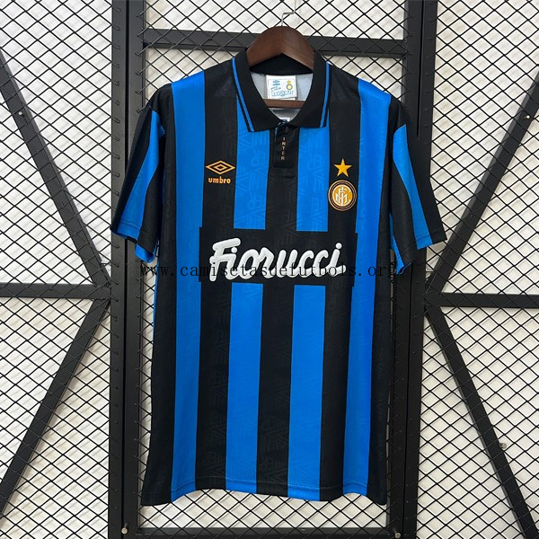 Camiseta Inter Milan Replica Primera Ropa Retro 1992-1994 Preciaso increíble más barato que nunca