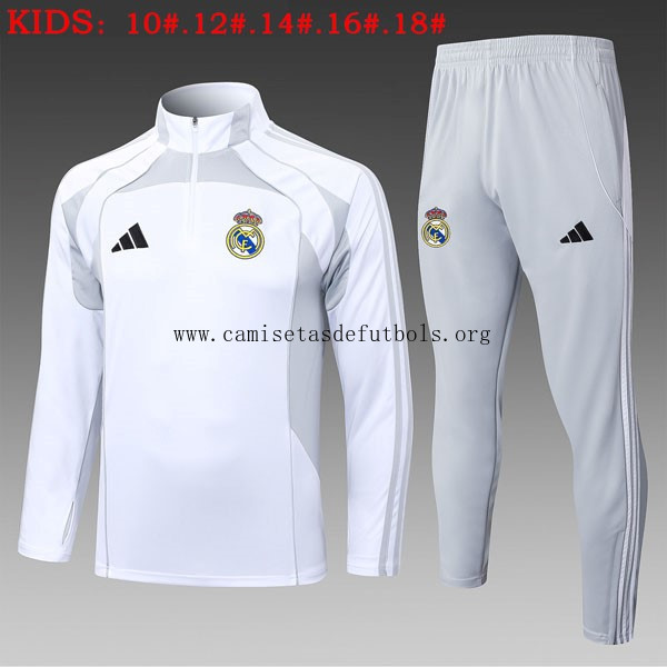 Ninos Sudadera De Training Real Madrid 2025/26 Blanco 6 Magnífico saldo, cógelo sin intermediarios