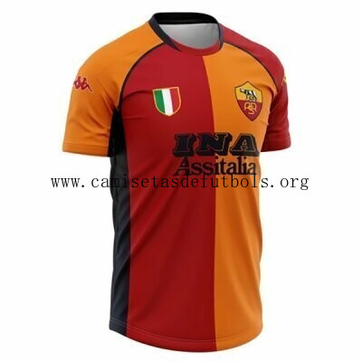 Camiseta AS Roma Replica Primera Ropa Retro 2001 2002 Transparente oportunidad, gasta menos con devolución gratis
