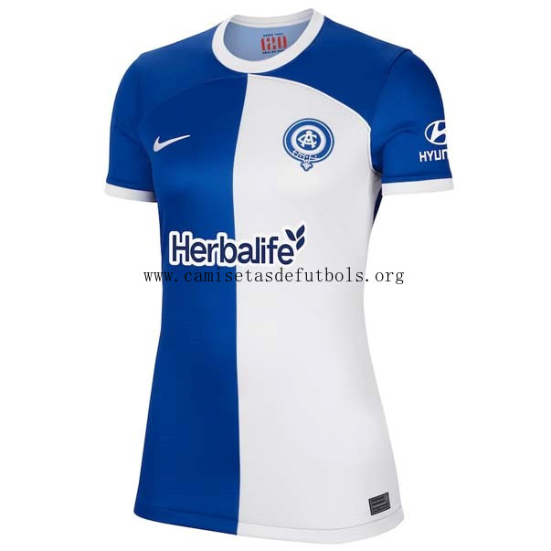 Camiseta Atletico de Madrid Replica Segunda Ropa Mujer 2023/24 Llévatelo este descuentazo humilde