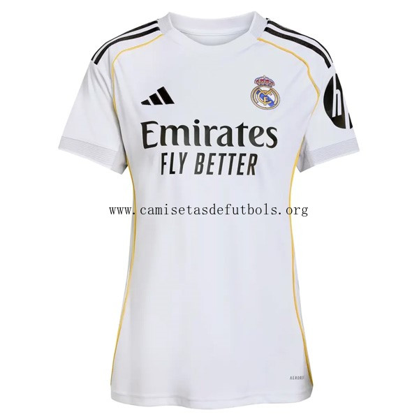 Camiseta Real Madrid Replica Primera Ropa Mujer 2025/26 Corre a por él calidad asegurada