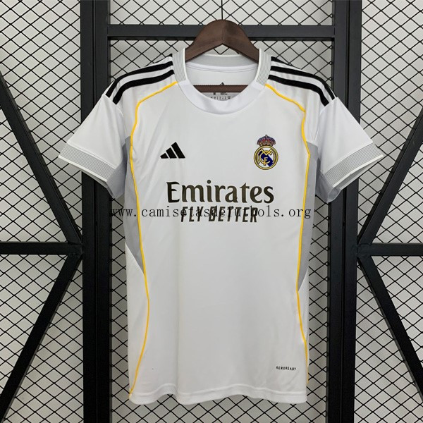 Camiseta Real Madrid Replica Primera Ropa Mujer 2025/26 Descuento extraordinario