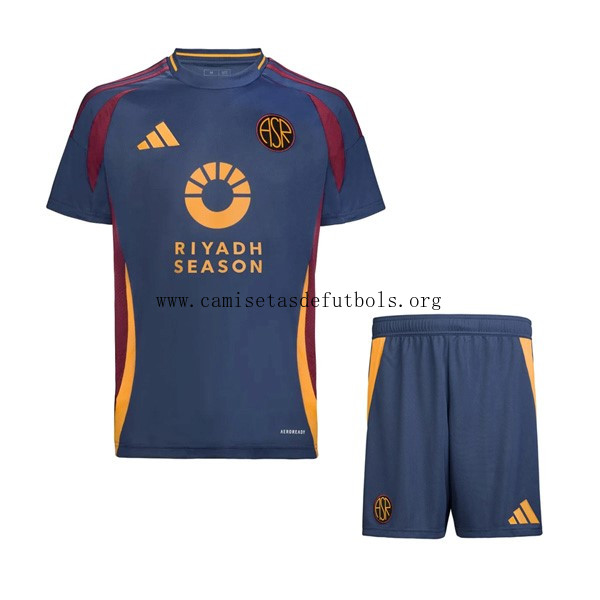 Camiseta AS Roma Replica Tercera Ropa Niño 2024/25 Chollo asequible