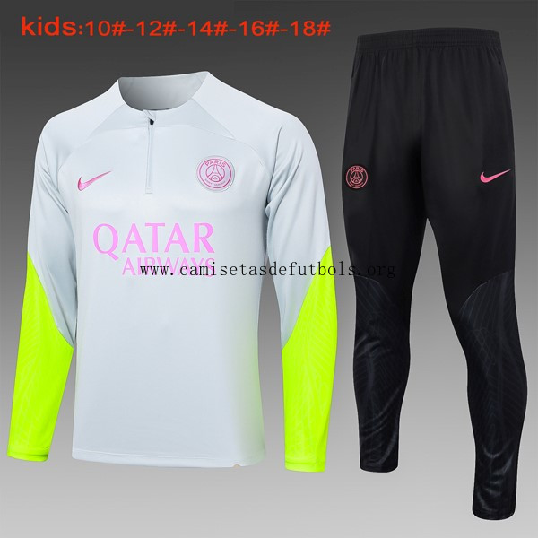 Ninos Sudadera De Training PSG 2024/25 Gris Rosa ¡¡Cómo económico descuento de fábrica!